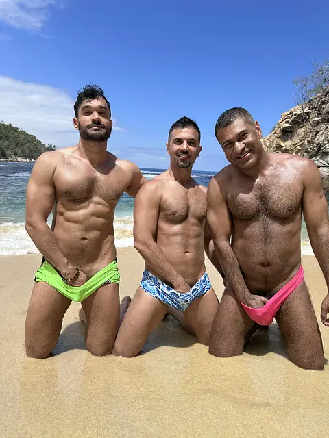 Brown Boys on the Beach